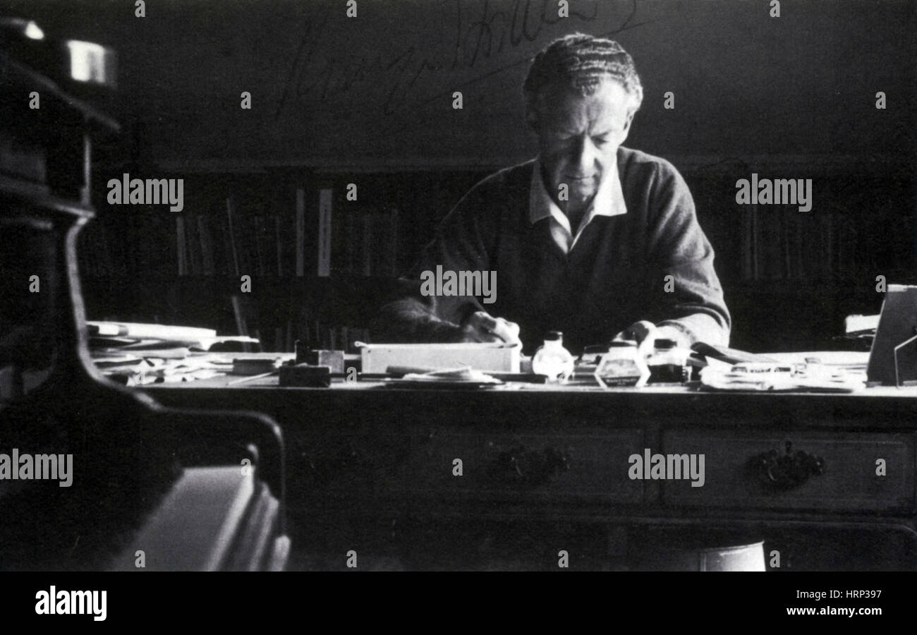 Benjamin Britten, English Composer Stock Photo