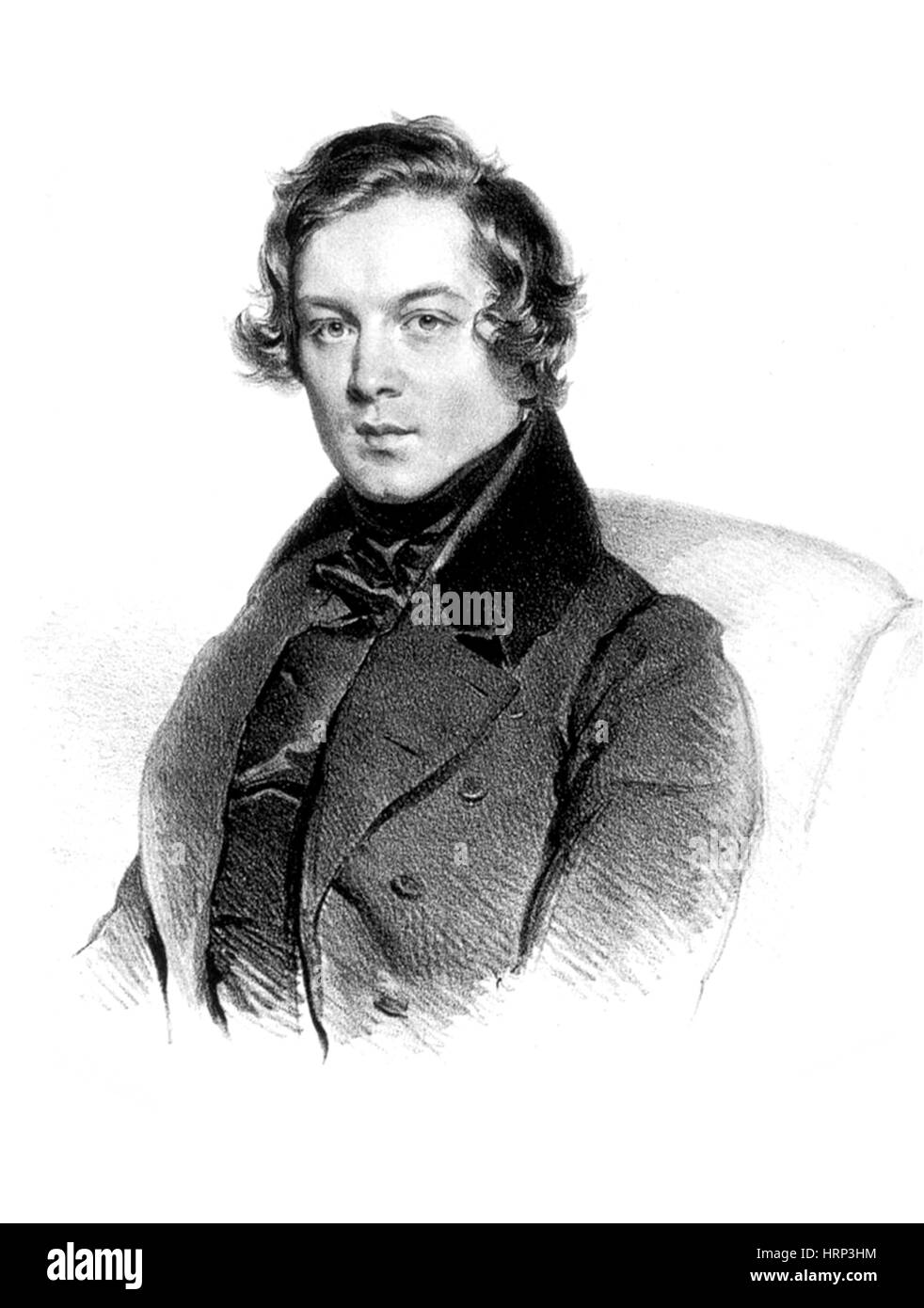 Robert Schumann, German Composer Stock Photo