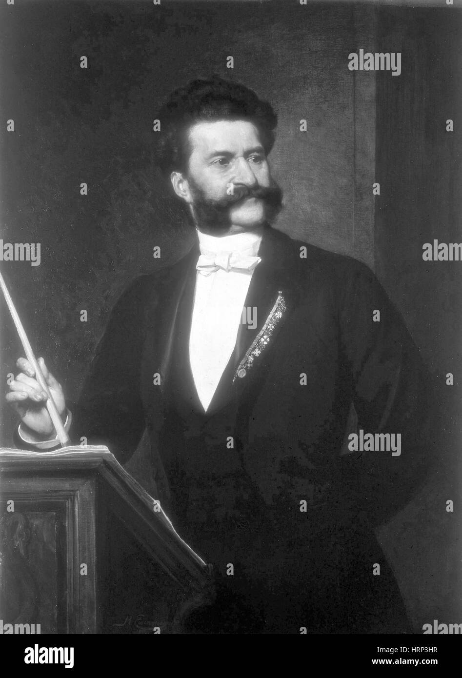 Johann Strauss, Austrian Composer Stock Photo