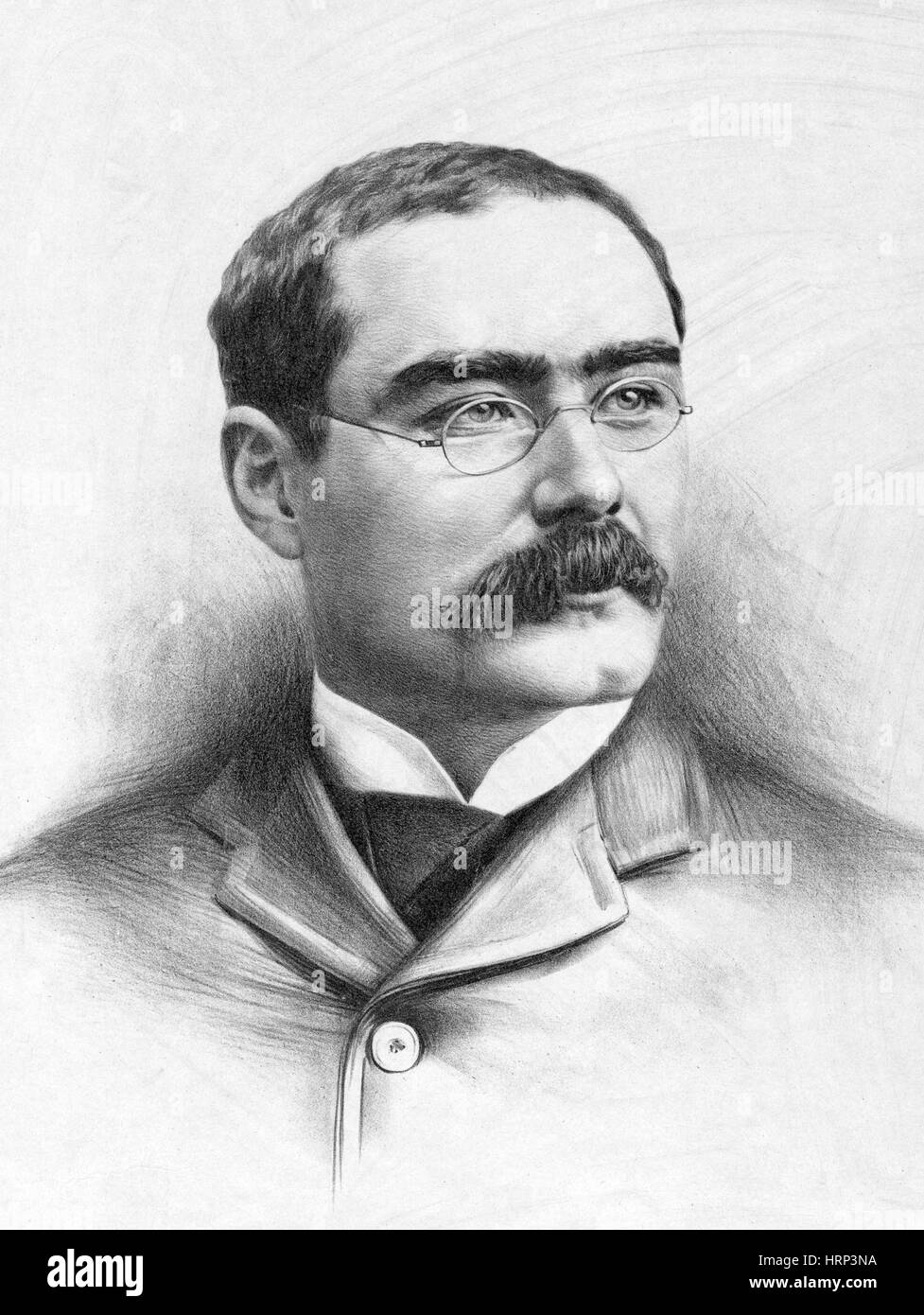 Rudyard Kipling, English Author Stock Photo - Alamy