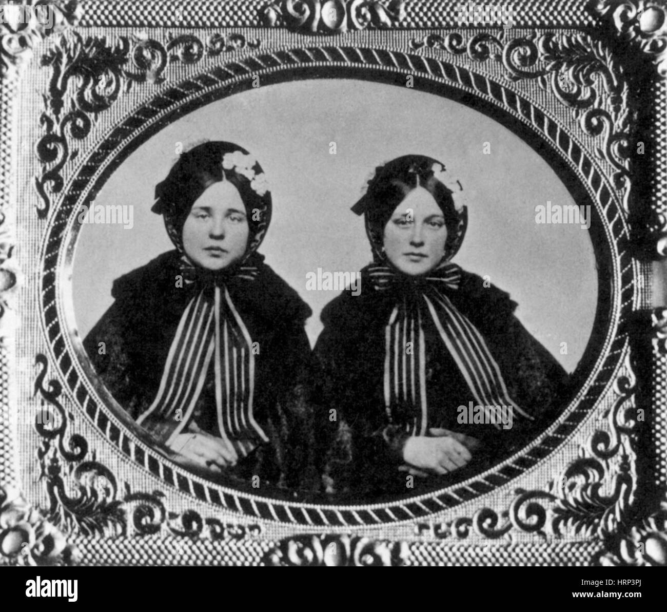 Twin Sisters, 1868 Stock Photo