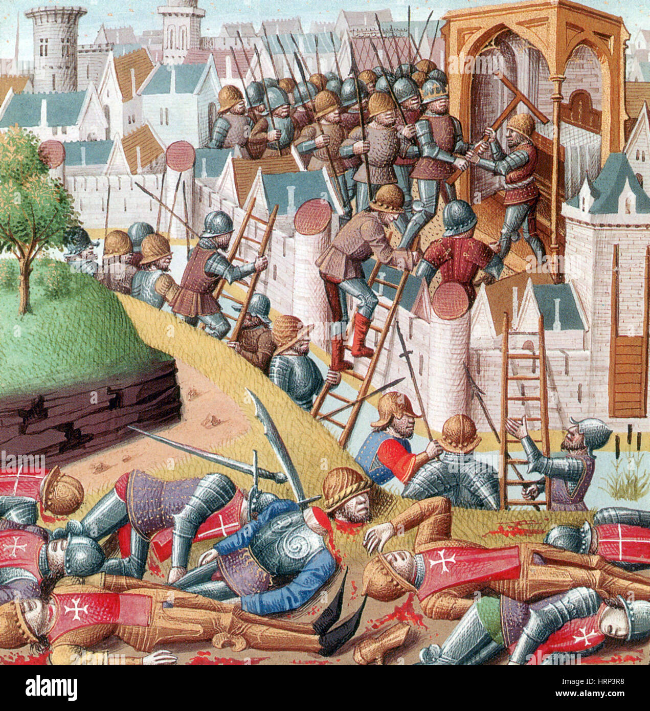 Image of The town of Saint Jean d'Acre is captured in 1291