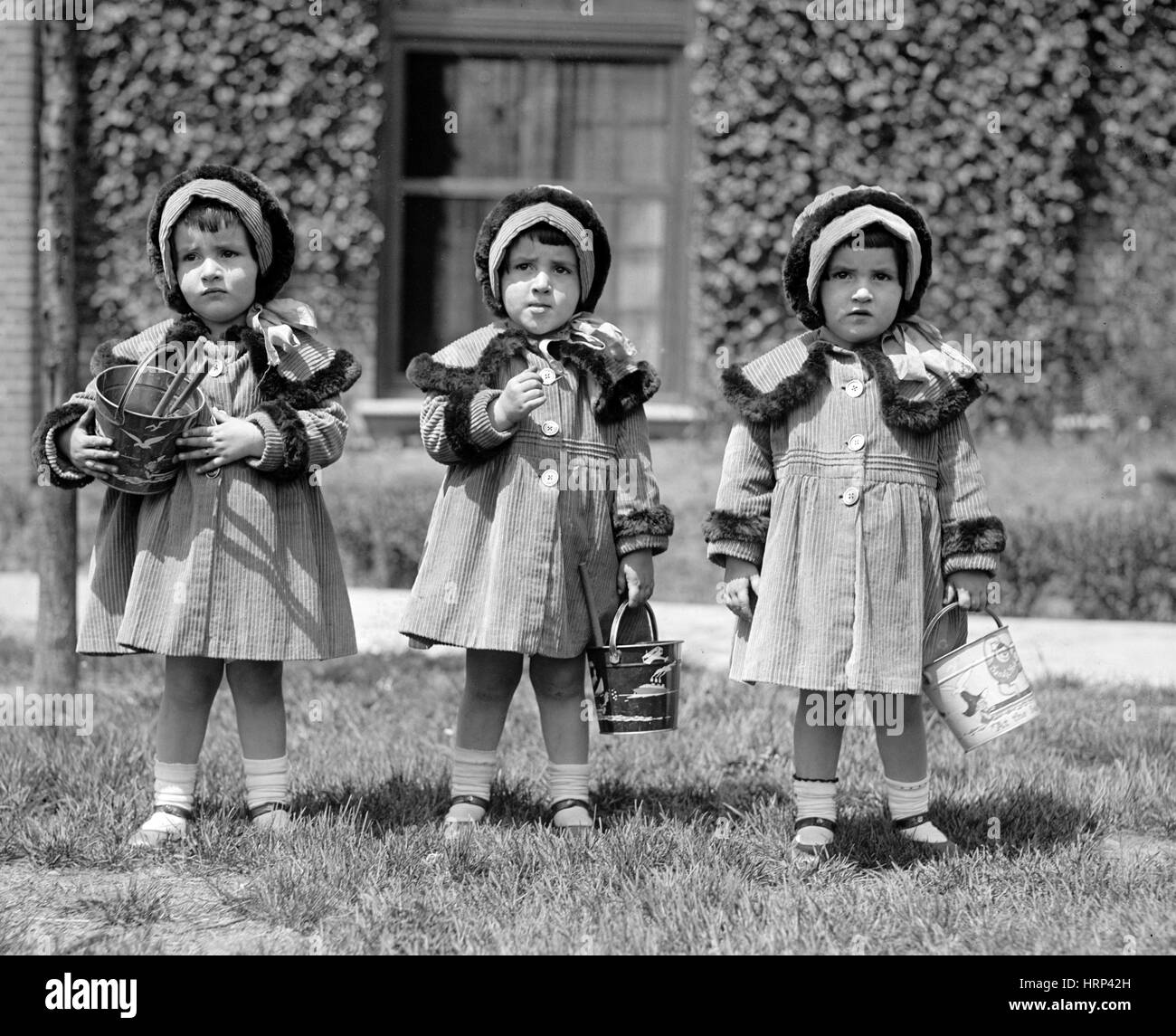 Triplets, The Boyd Sisters, 1924 Stock Photo