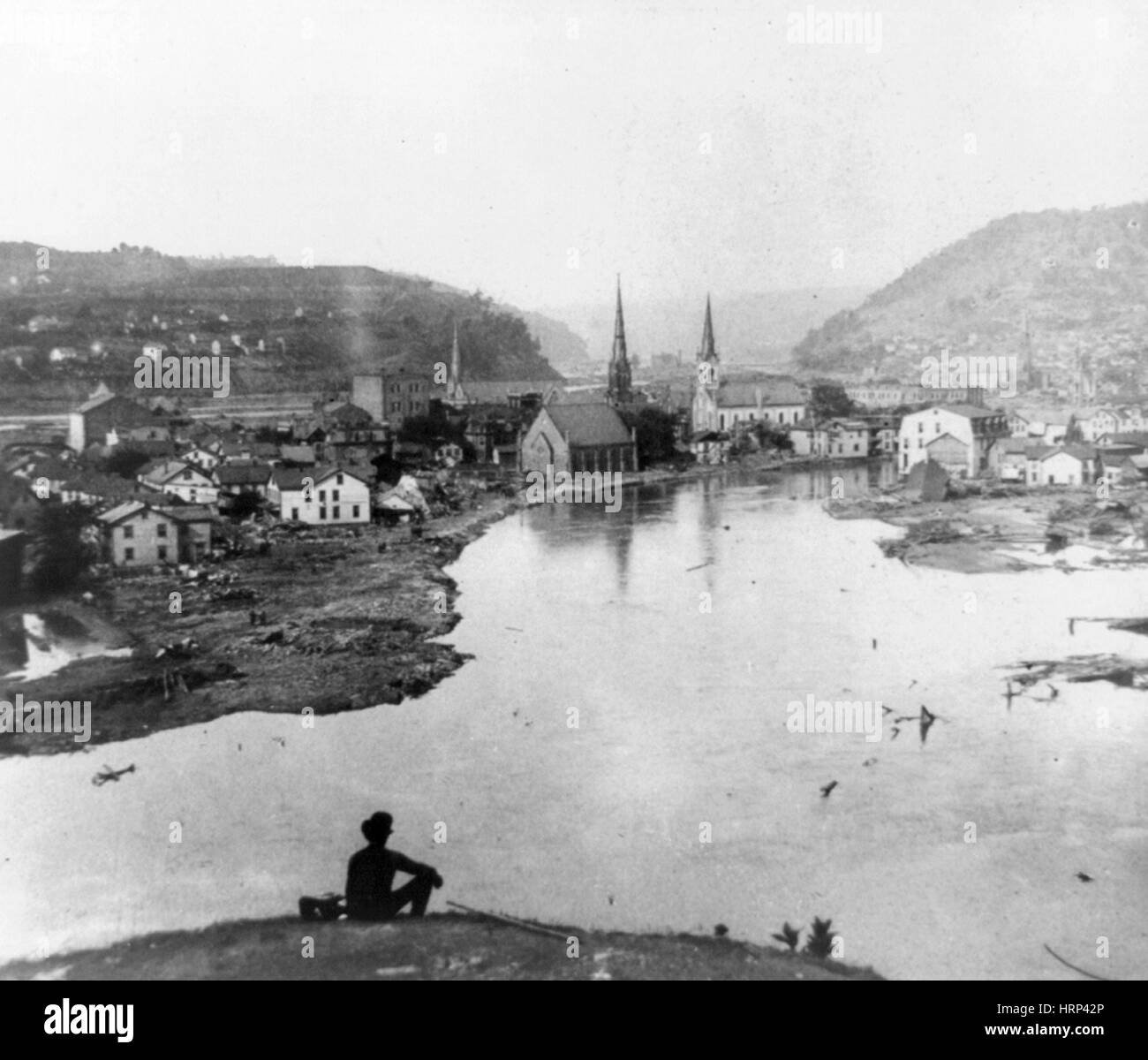 Johnstown Flood, Pennsylvannia, 1889 Stock Photo