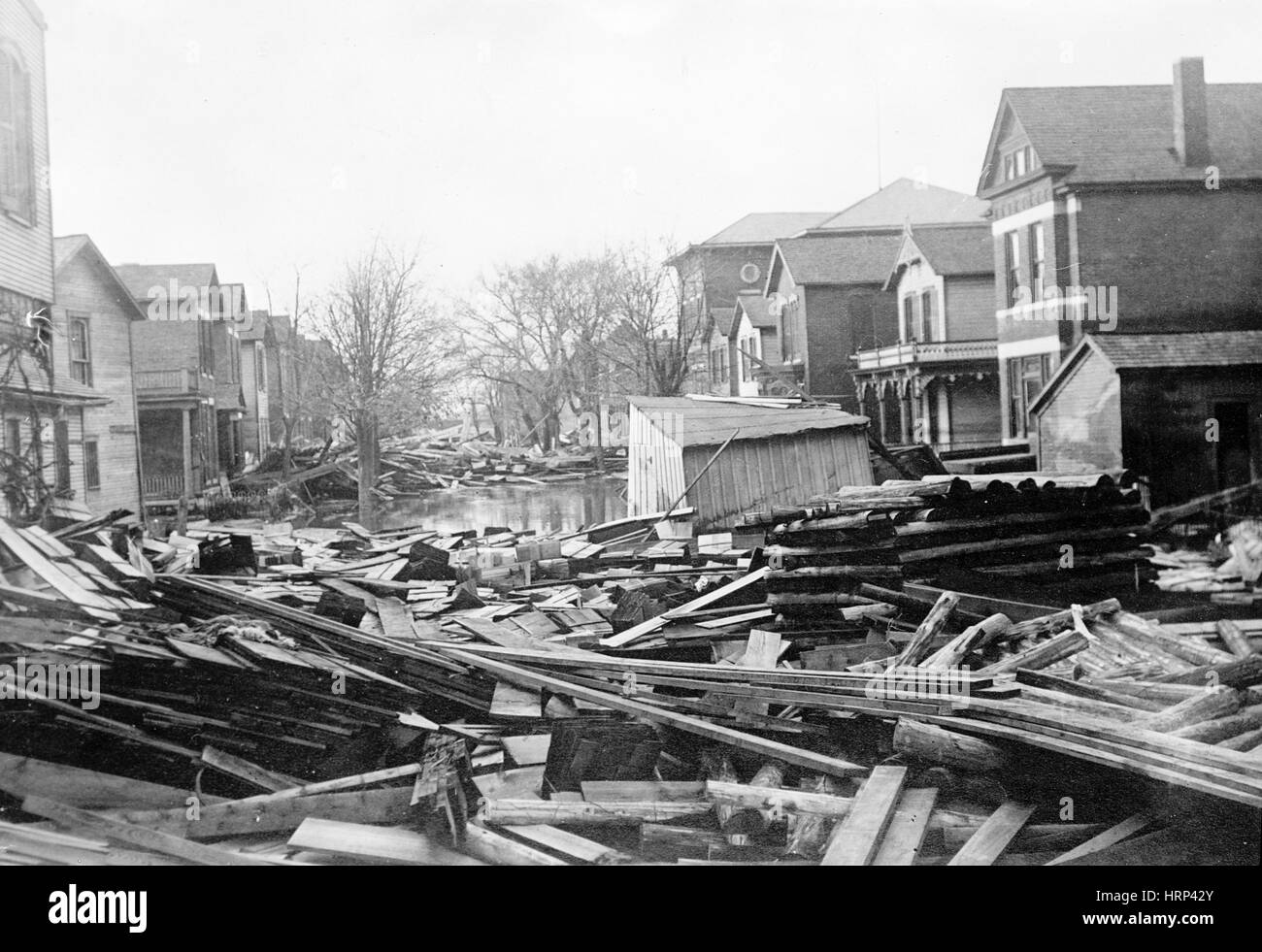 Great Flood of 1913, Dayton, Ohio Stock Photo Alamy