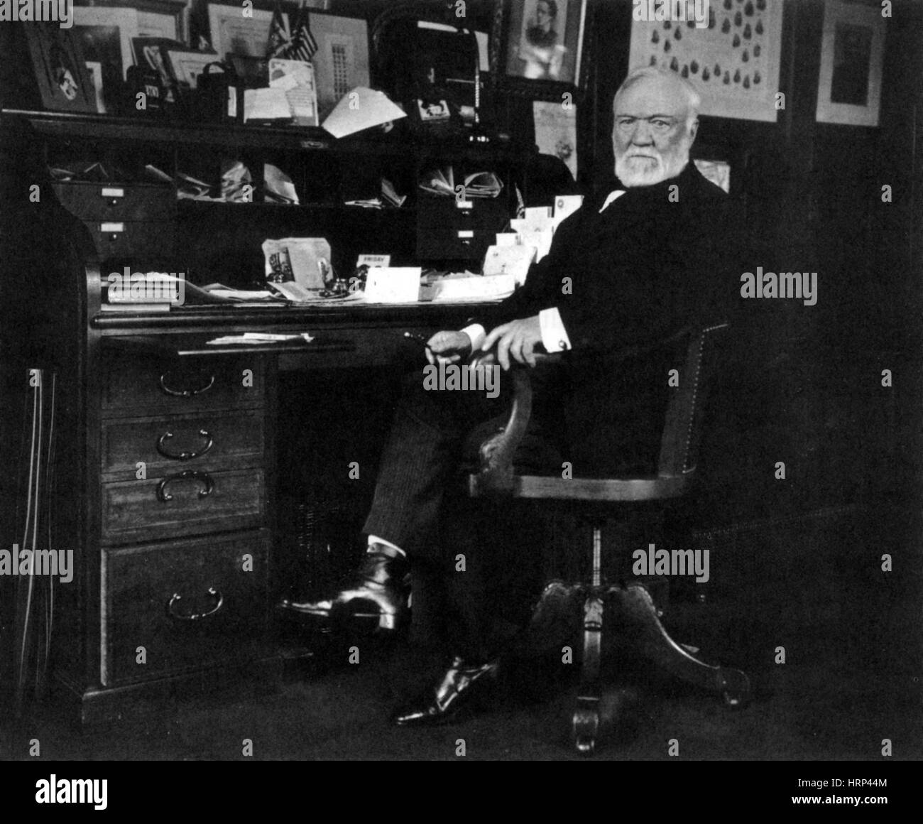 Andrew Carnegie, Scottish-American Industrialist Stock Photo