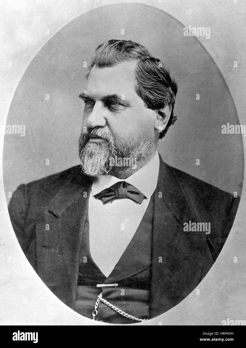Leland Stanford, American Industrialist Stock Photo