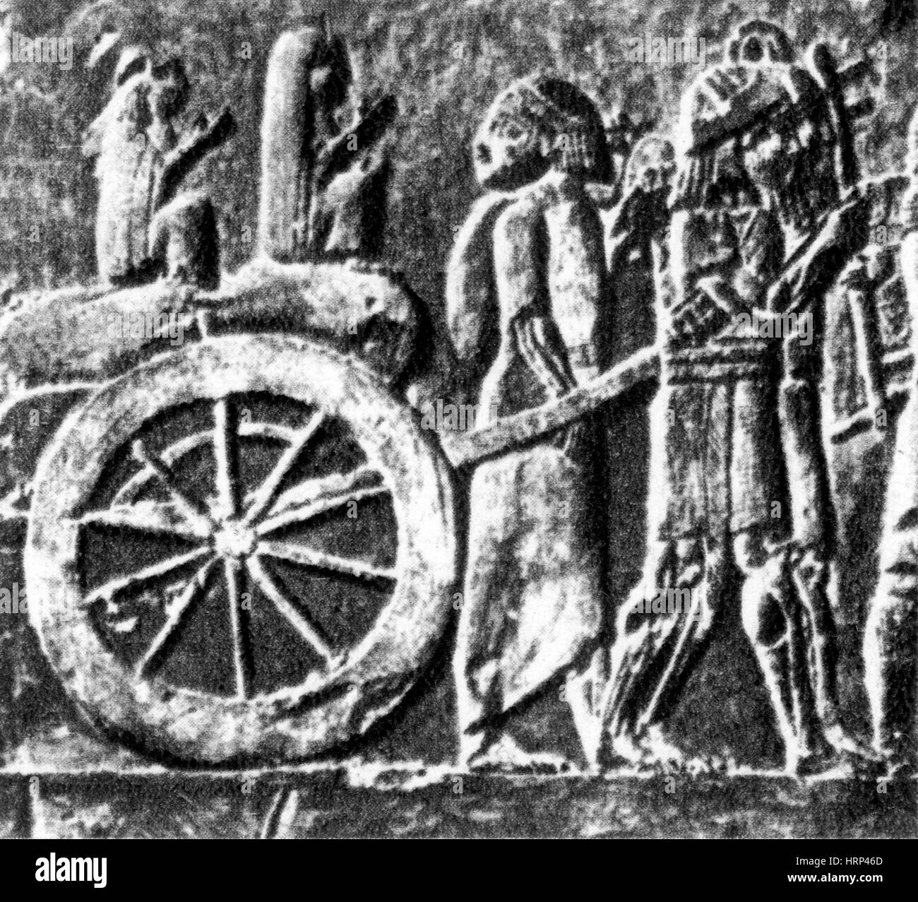 Court Chariot of Assurbanipal, 7th Century BCE Stock Photo