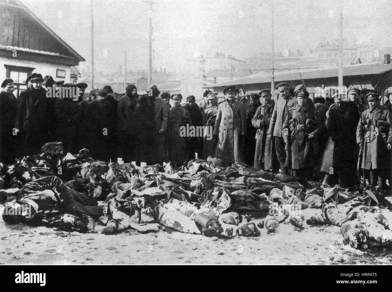 Russian Civil War, Red Victims of White Army Stock Photo