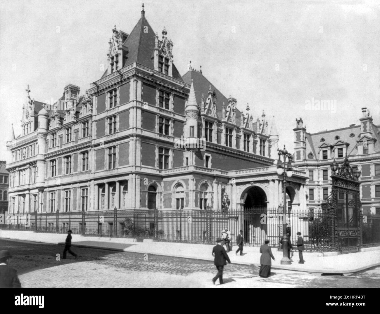 NYC, Cornelius Vanderbilt II Mansion, 1894 Stock Photo