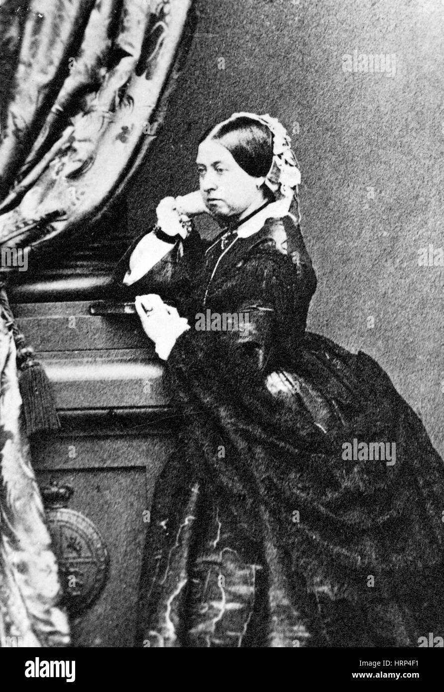 Victoria, Queen of England, 1862 Stock Photo