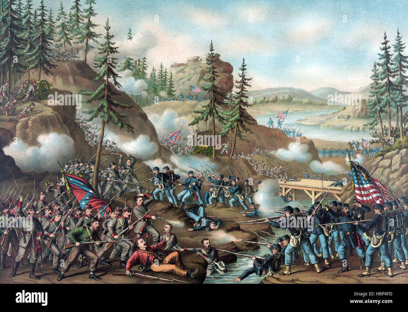 Chattanooga Campaign, Orchard Knob, 1863 Stock Photo