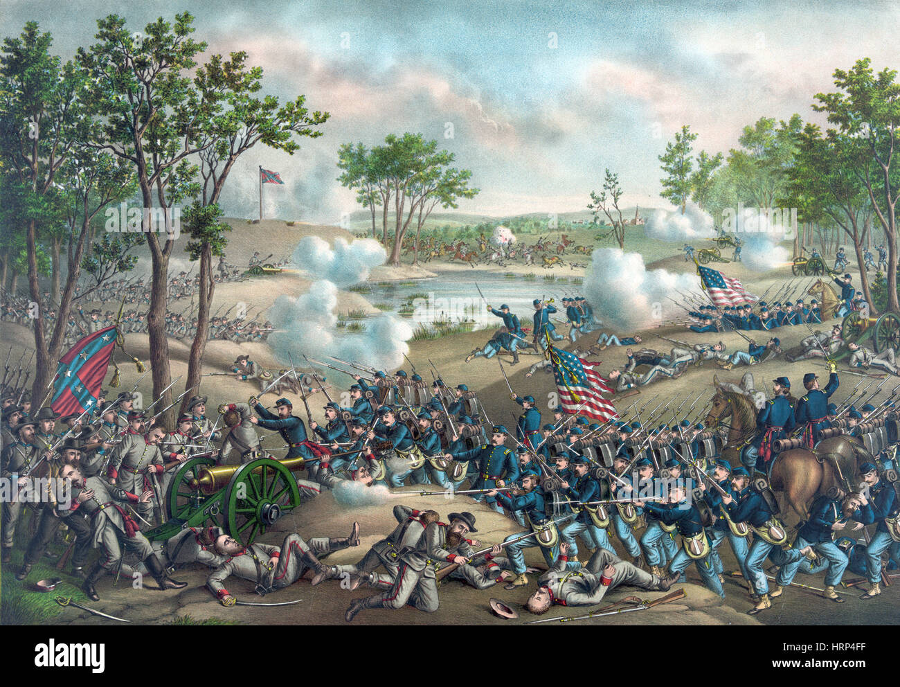 American Civil War, Battle of Cold Harbor, 1864 Stock Photo - Alamy