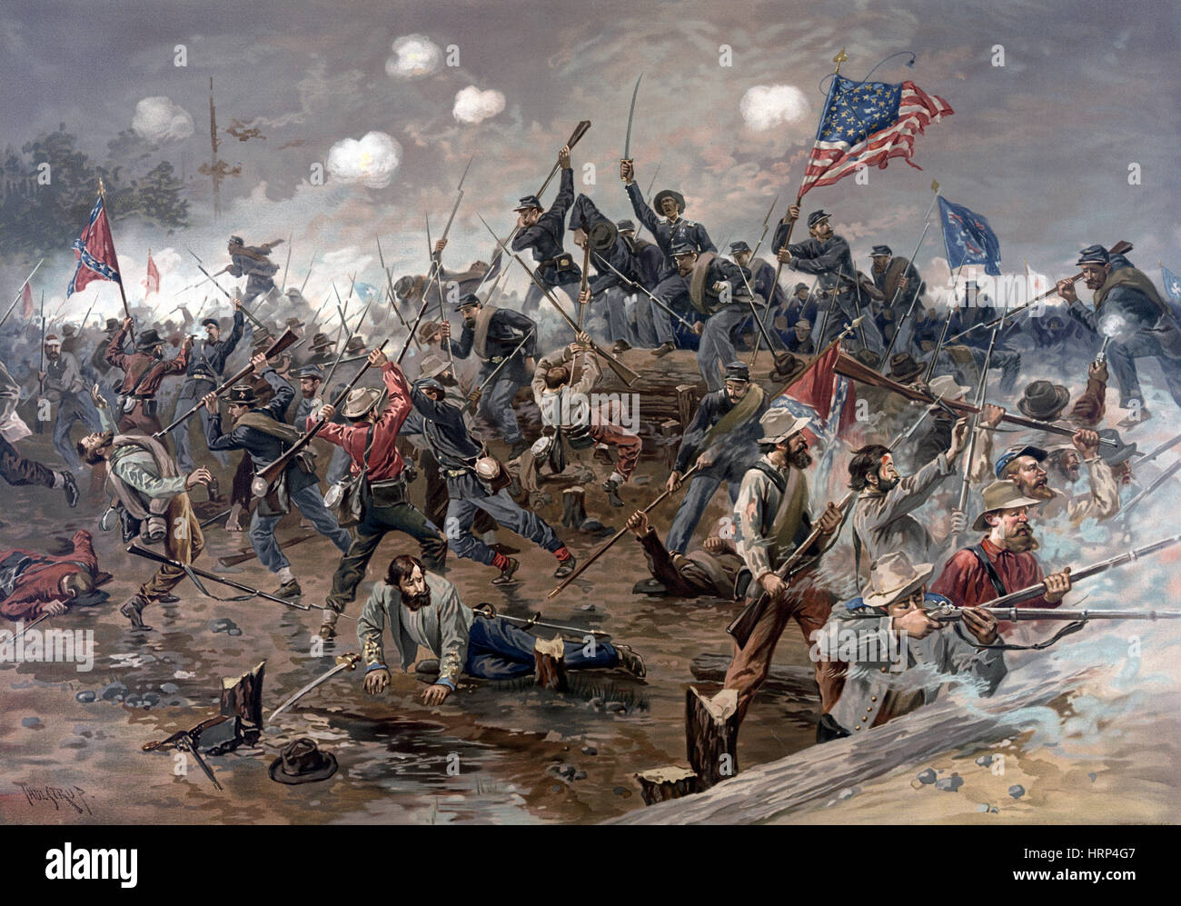American Civil War, Battle of Spotsylvania, 1864 Stock Photo