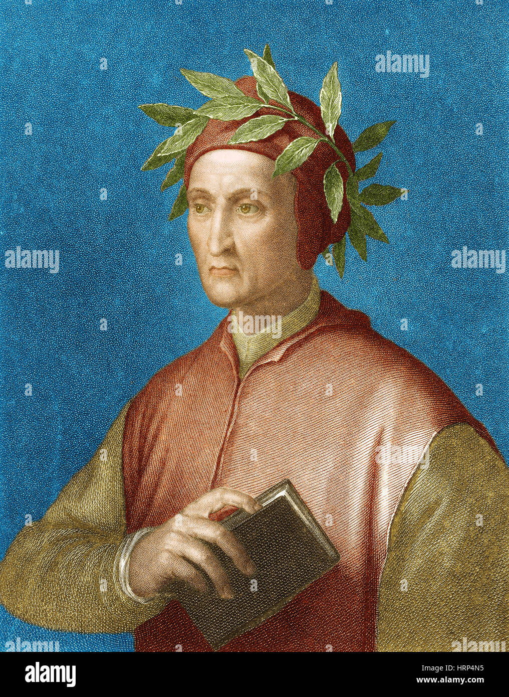 Dante Alighieri, Italian Poet Stock Photo