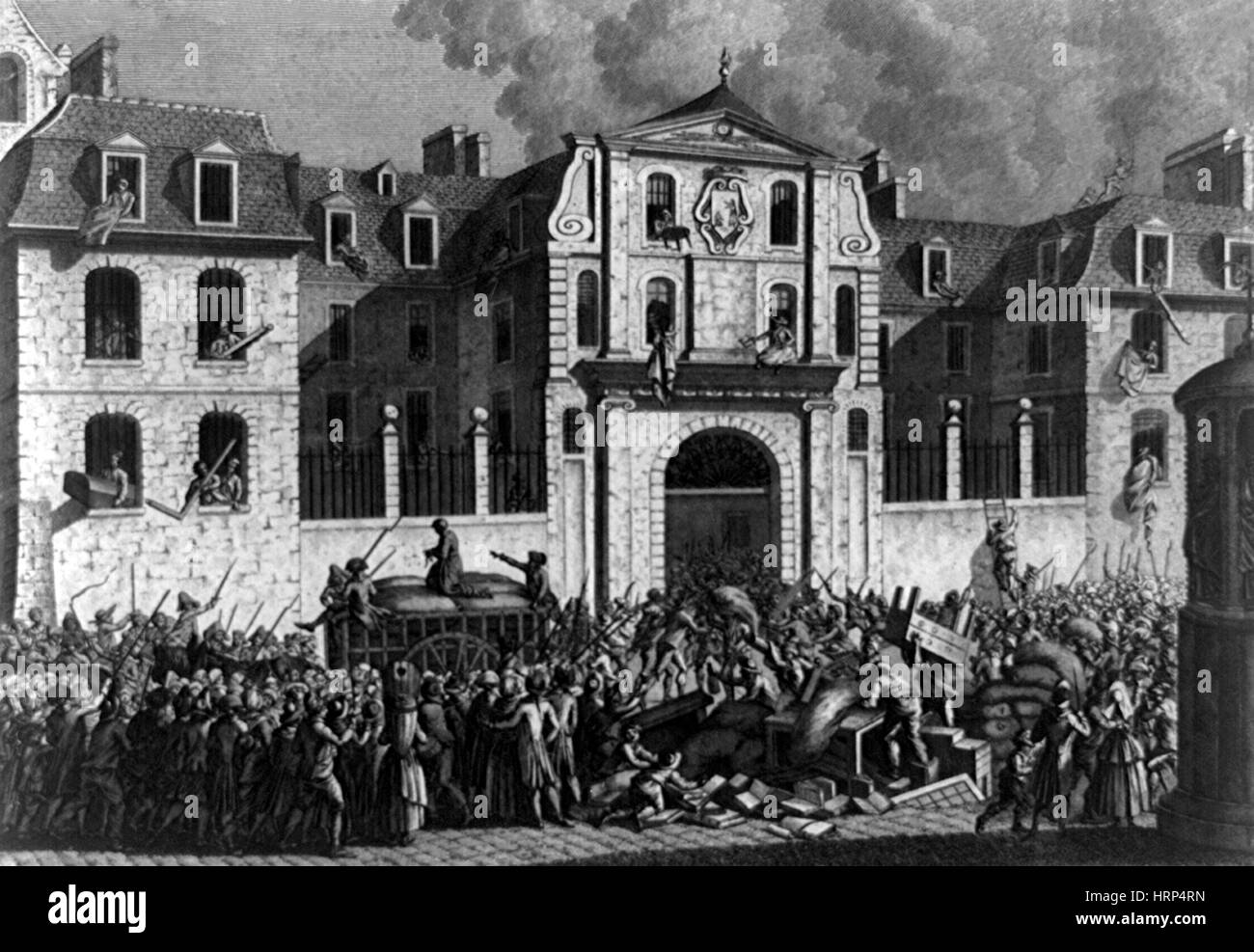 French Citizens Looting, 1789 Stock Photo