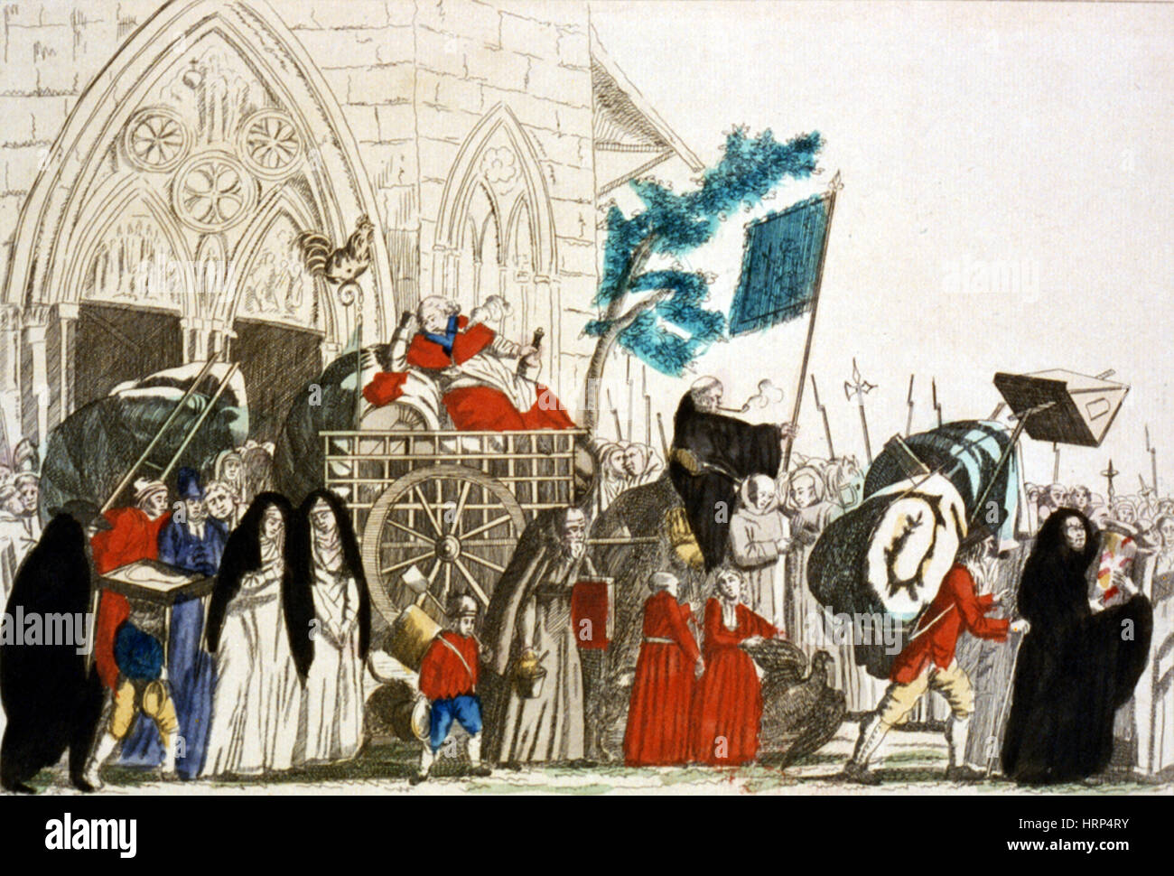 French Revolution, Removal of the Clergy, 1790 Stock Photo