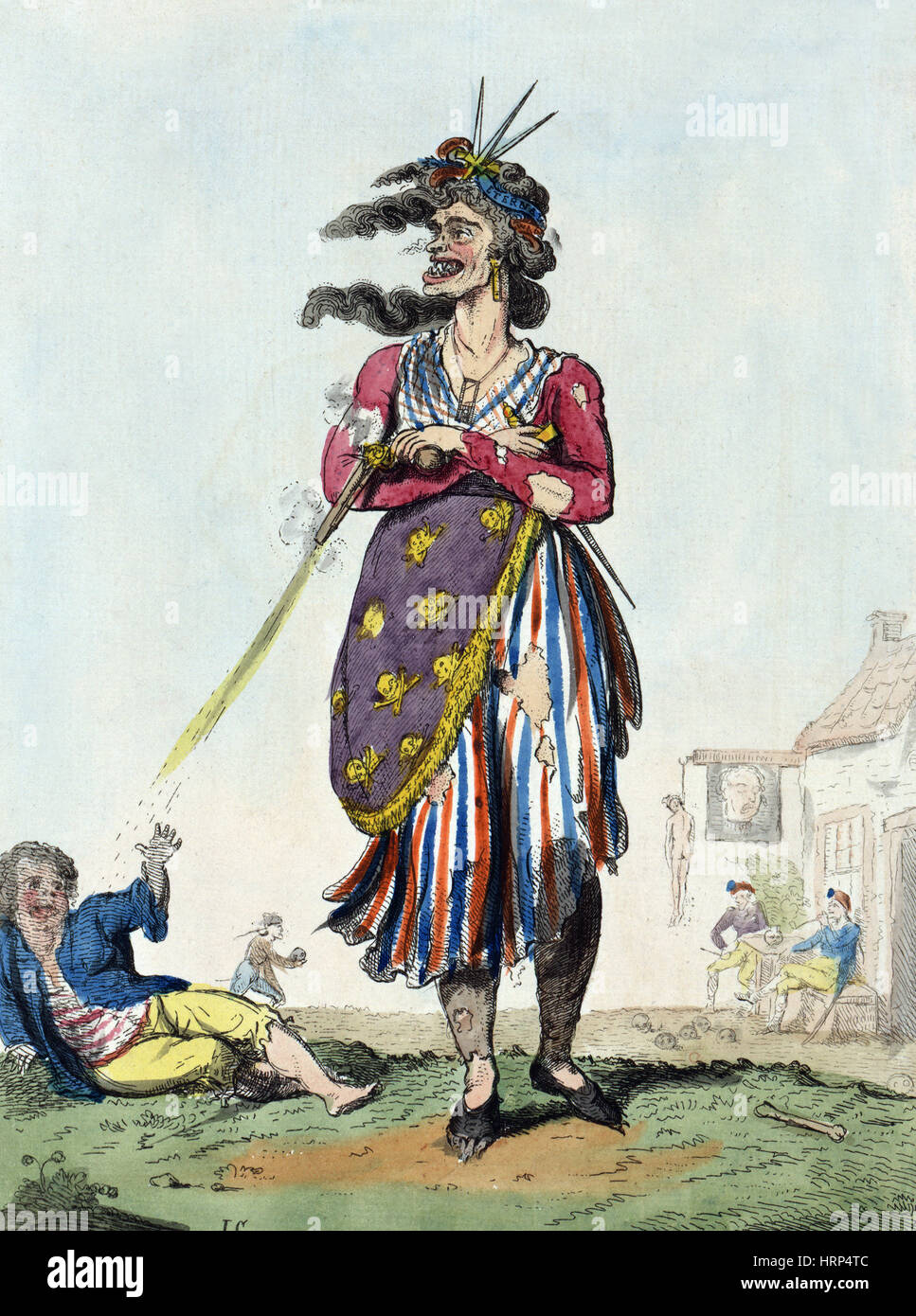 French Revolution, Republican Belle, 1794 Stock Photo