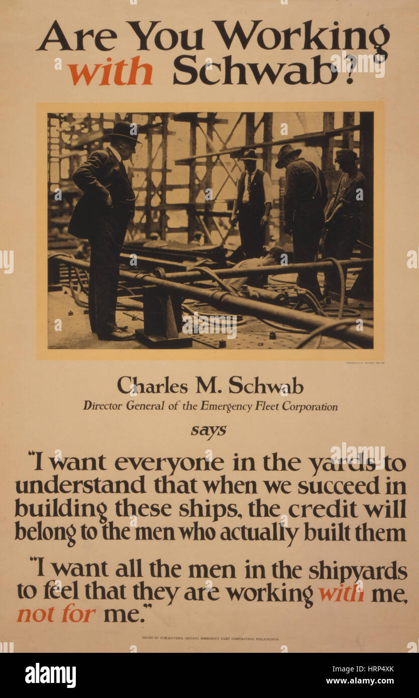 Charles Schwab, American Steel Magnate Stock Photo