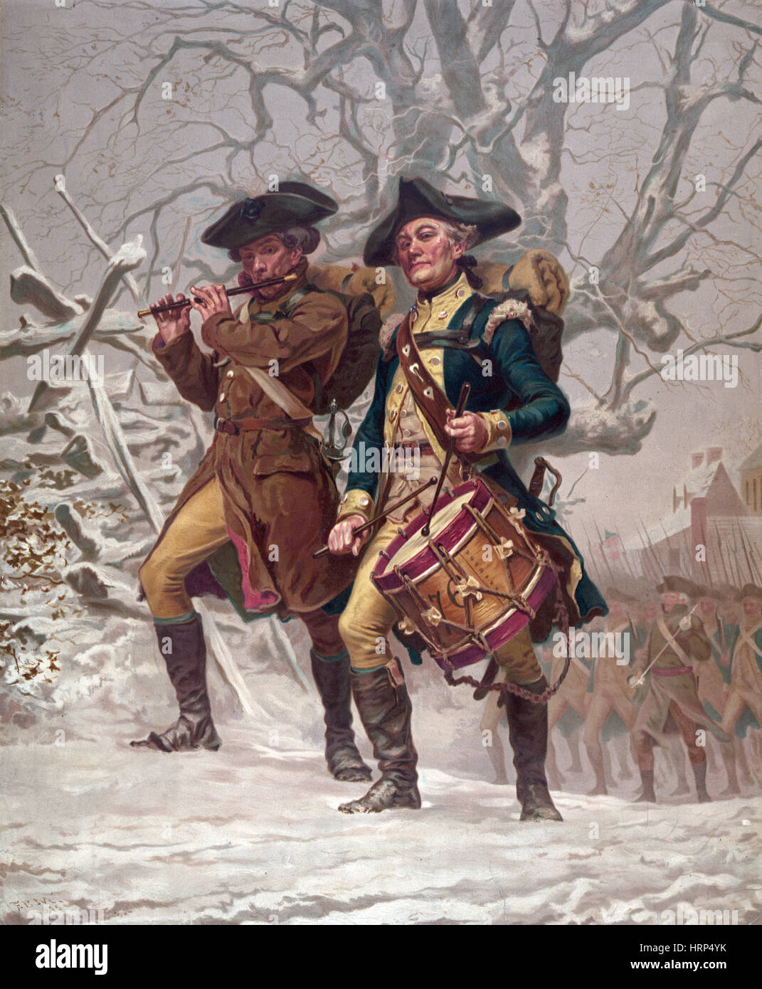 Continental Army Fife and Drum Stock Photo Alamy