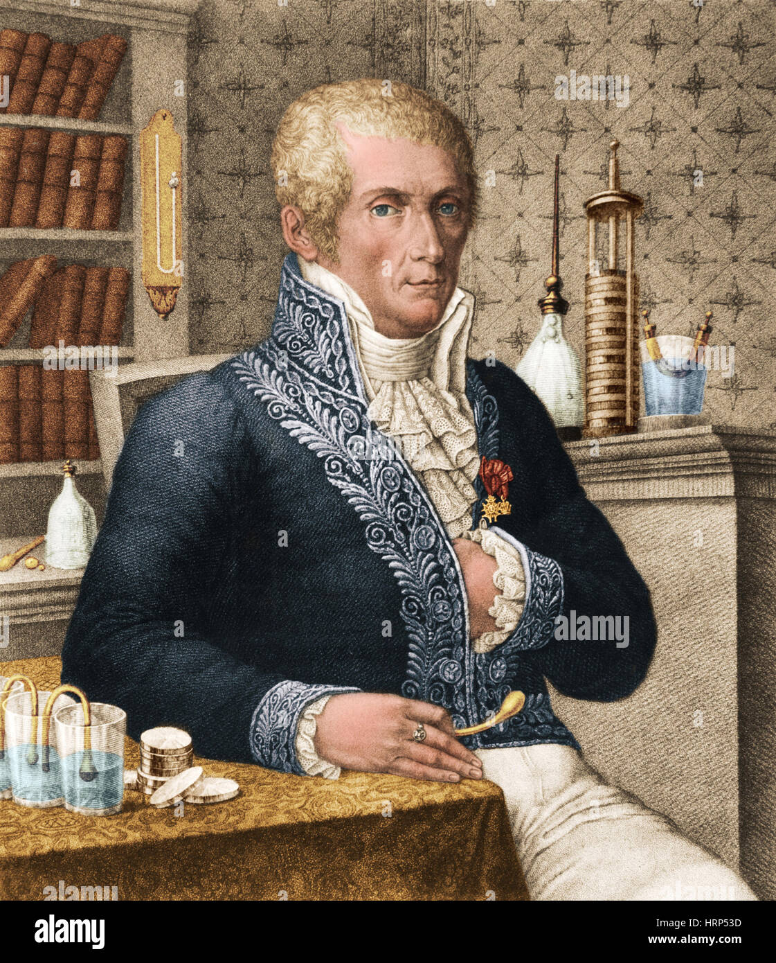 Alessandro Volta, Italian Physicist Stock Photo