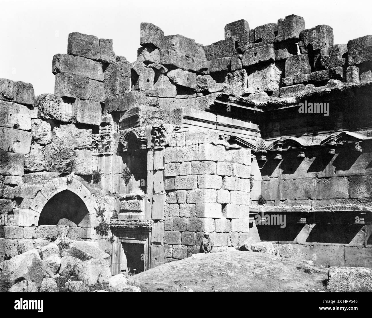 Temple jupiter baalbek Black and White Stock Photos & Images Alamy