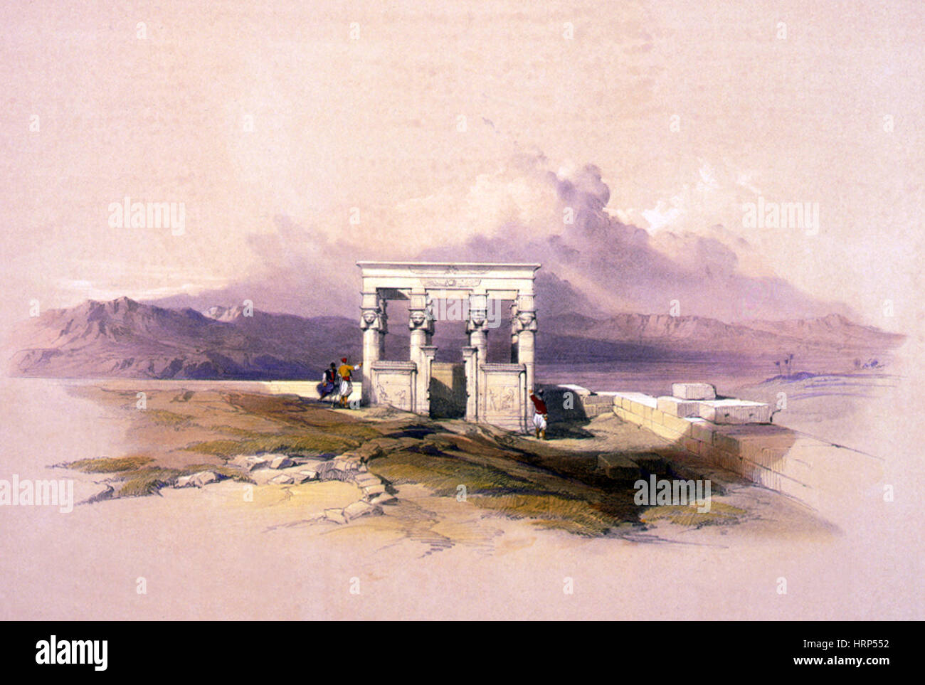 Temple of Hathor, 1930s Stock Photo