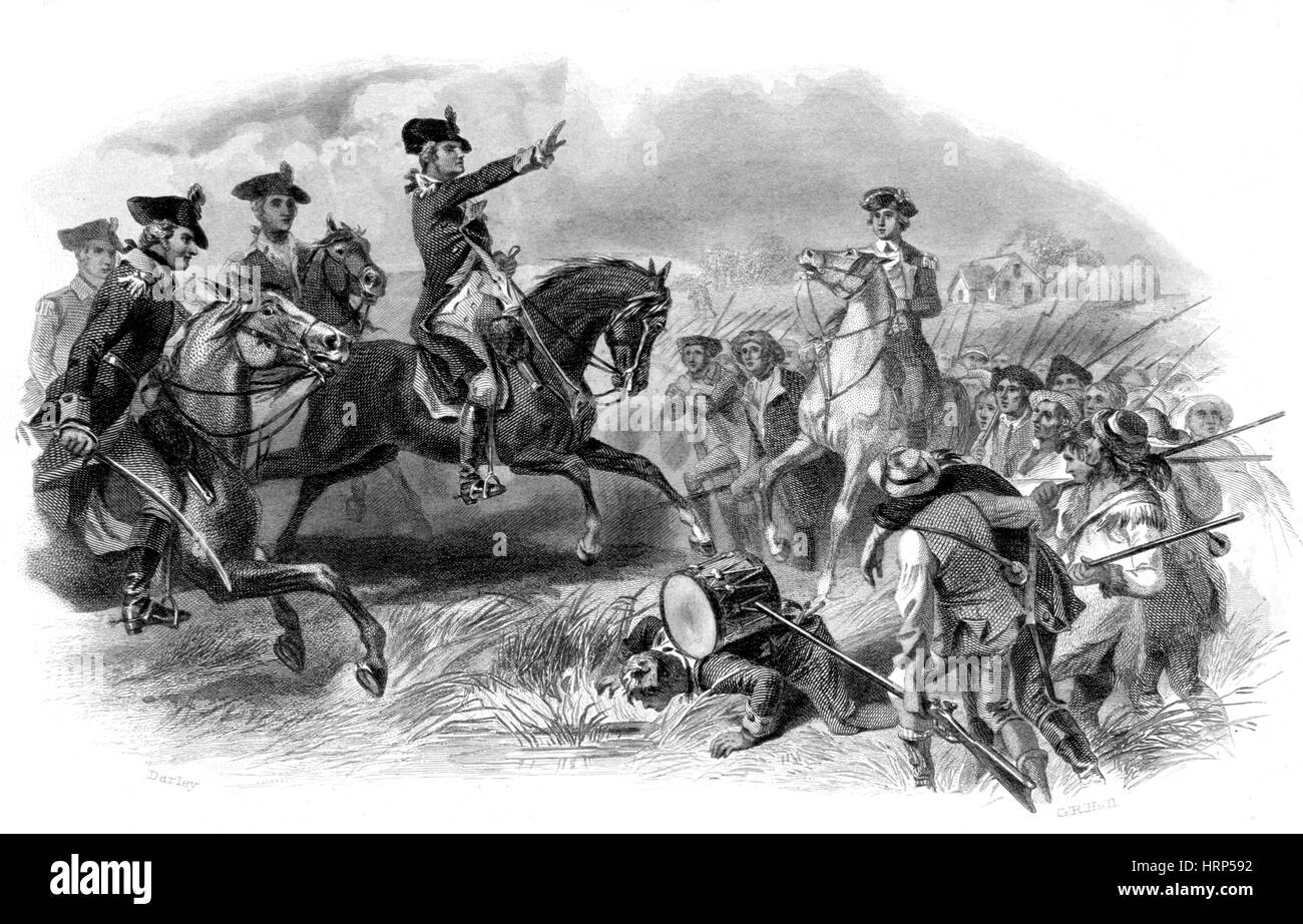 Battle of Monmouth, 1778 Stock Photo Alamy