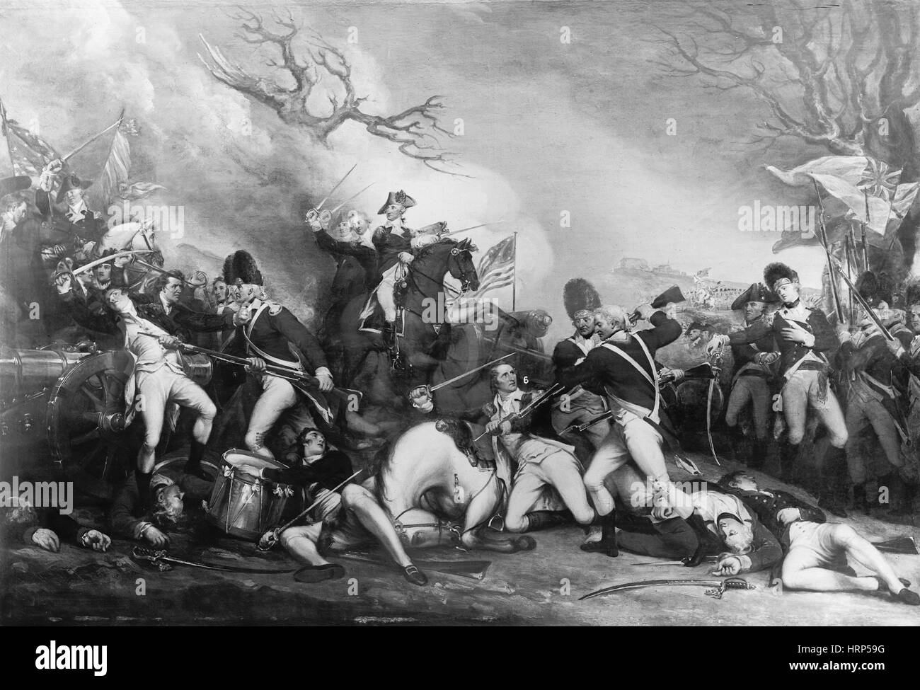 Battle of Princeton, 1777 Stock Photo