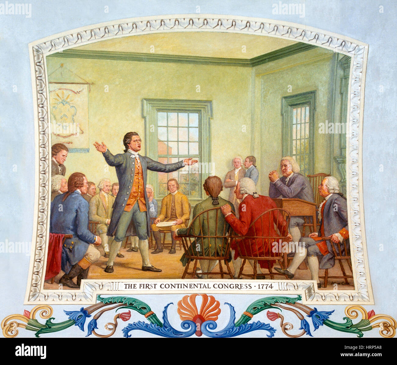 Patrick Henry, First Continental Congress, 1774 Stock Photo