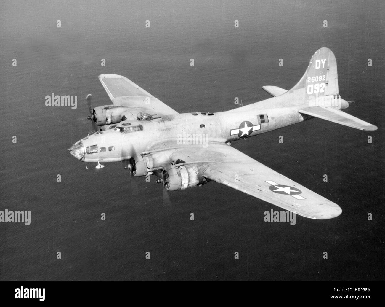 WWII, Boeing B-17 Flying Fortress, 1940s Stock Photo