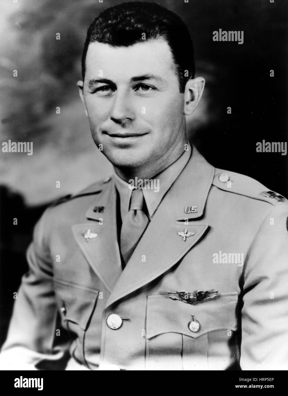 Chuck Yeager, USAF Officer and Test Pilot Stock Photo