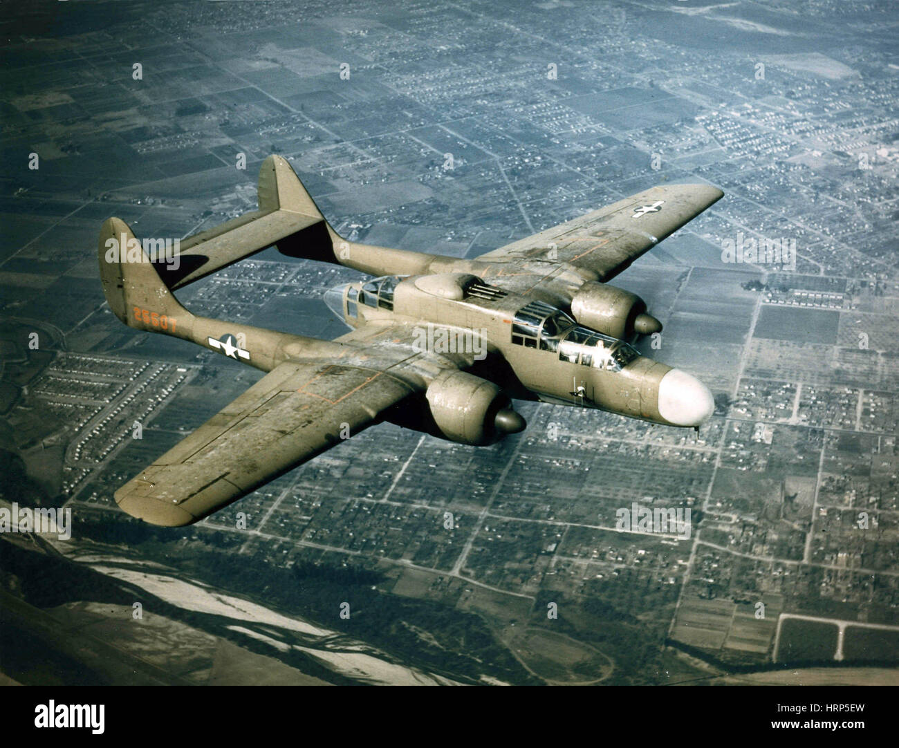 WWII, Northrop P-61 Black Widow, 1940s Stock Photo