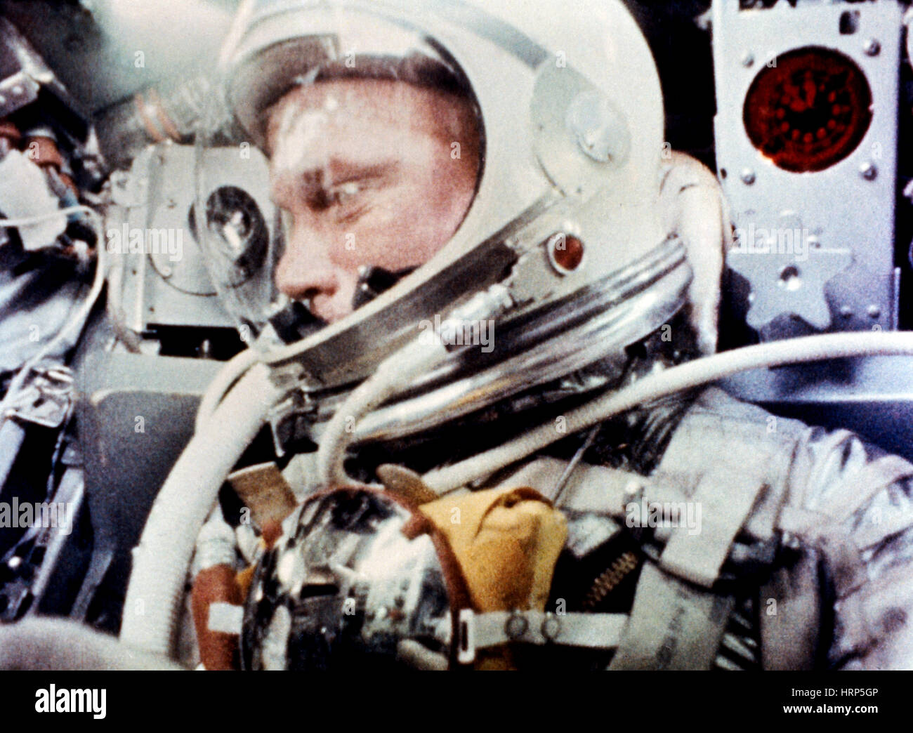 Astronaut John Glenn Orbiting the Earth, 1962 Stock Photo