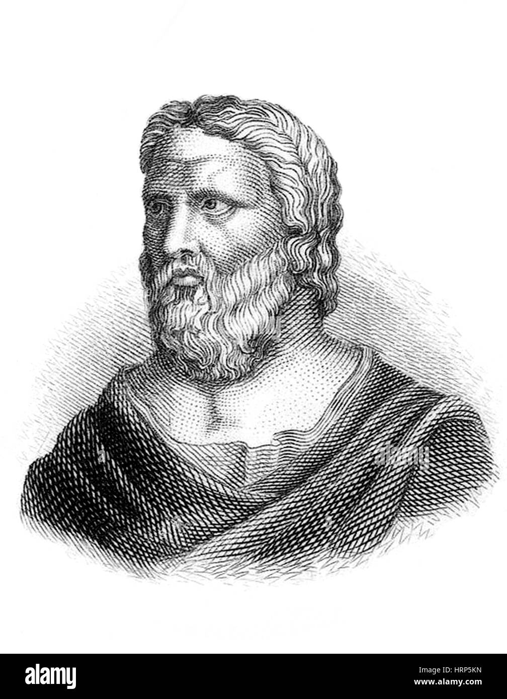 Heraclitus of Ephesus, Ancient Greek Philosopher Stock Photo