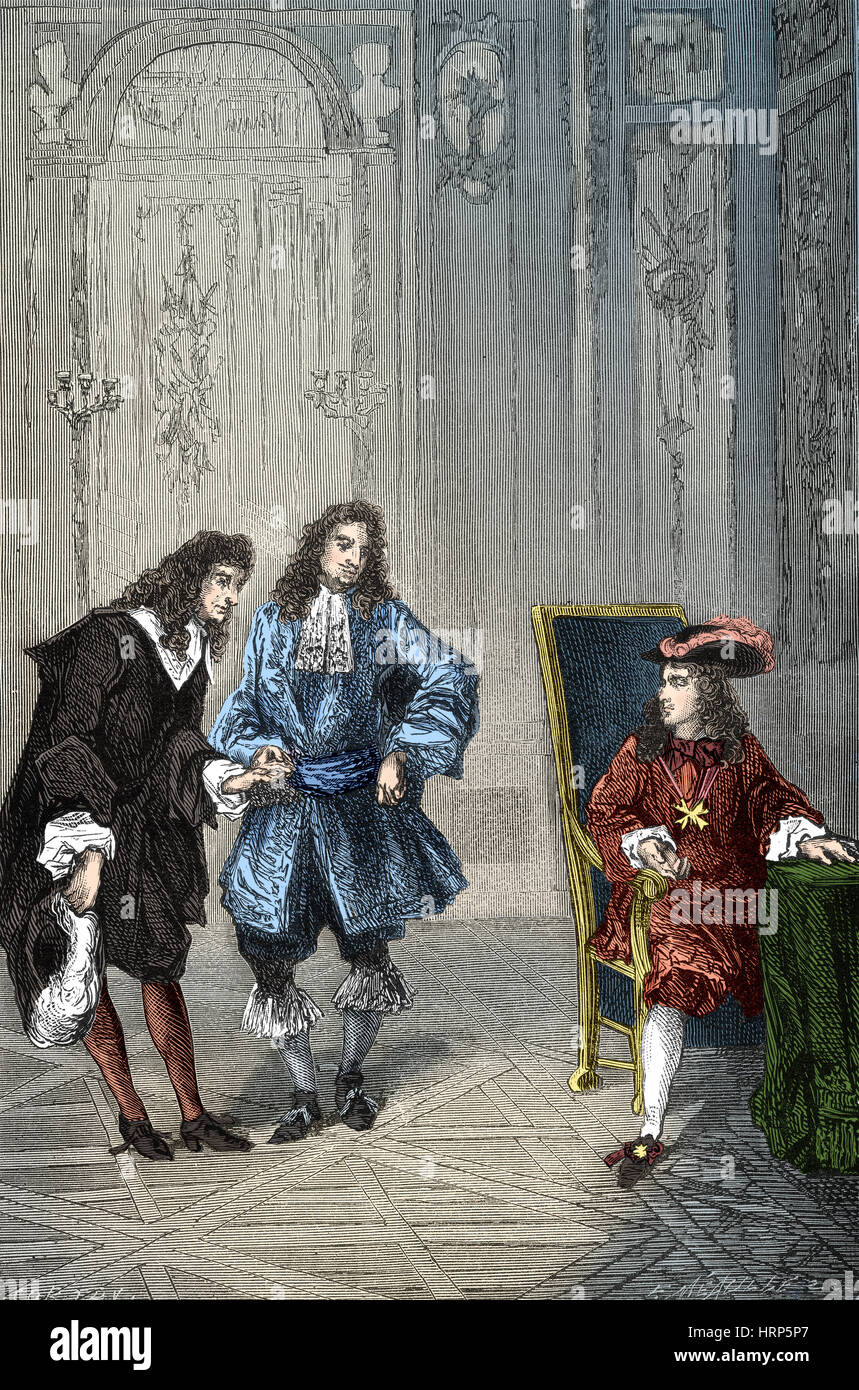 Giovanni Cassini Presented to Louis XIV, 1669 Stock Photo