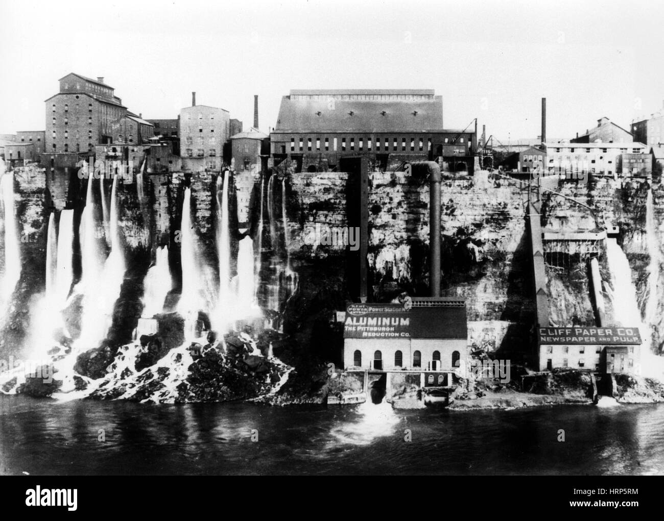 Electricity, Harnessing Niagara Falls, 1890s Stock Photo