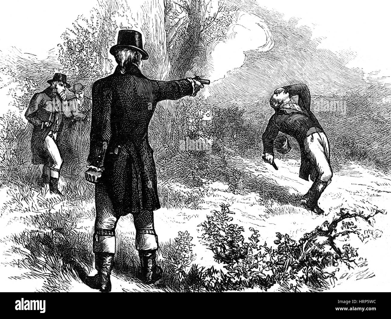 Burr-Hamilton Duel, 1804 Stock Photo