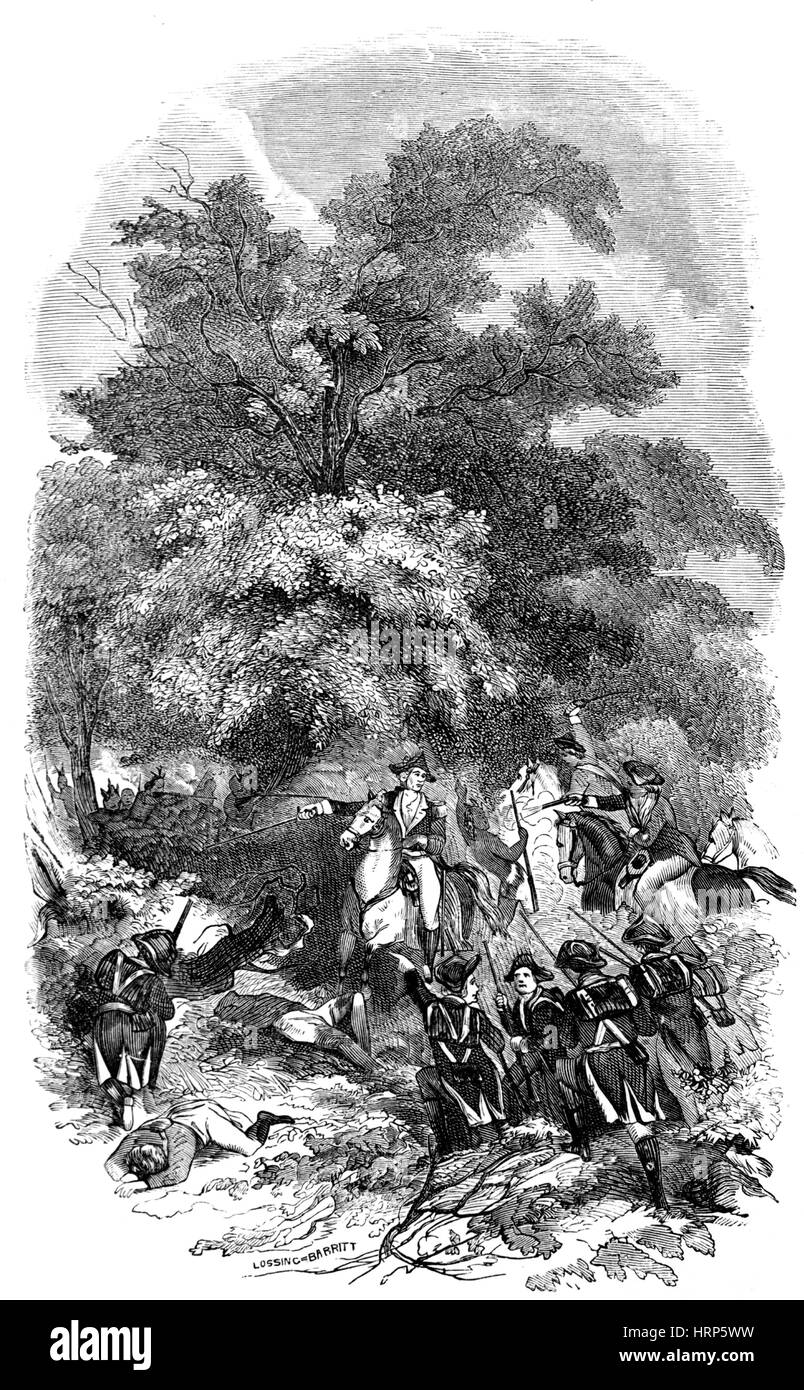 Battle of Fallen Timbers, 1794 Stock Photo