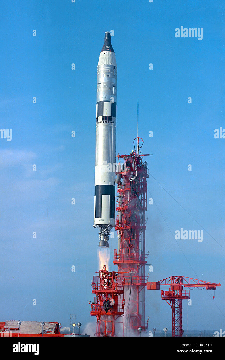 Gemini 6A Launch, 1965 Stock Photo