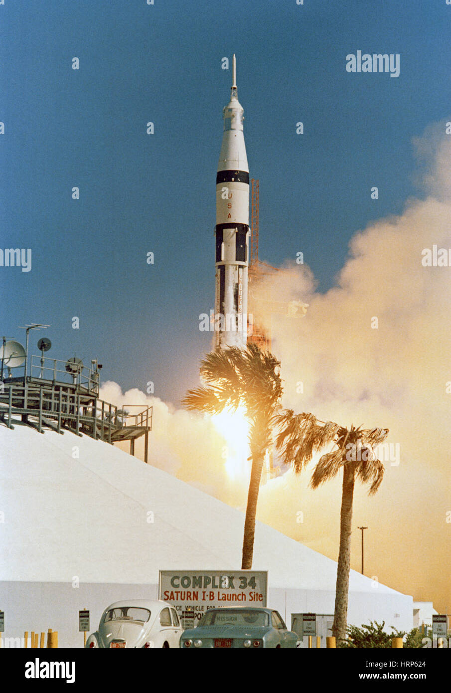 Apollo 7 Launch, 1968 Stock Photo