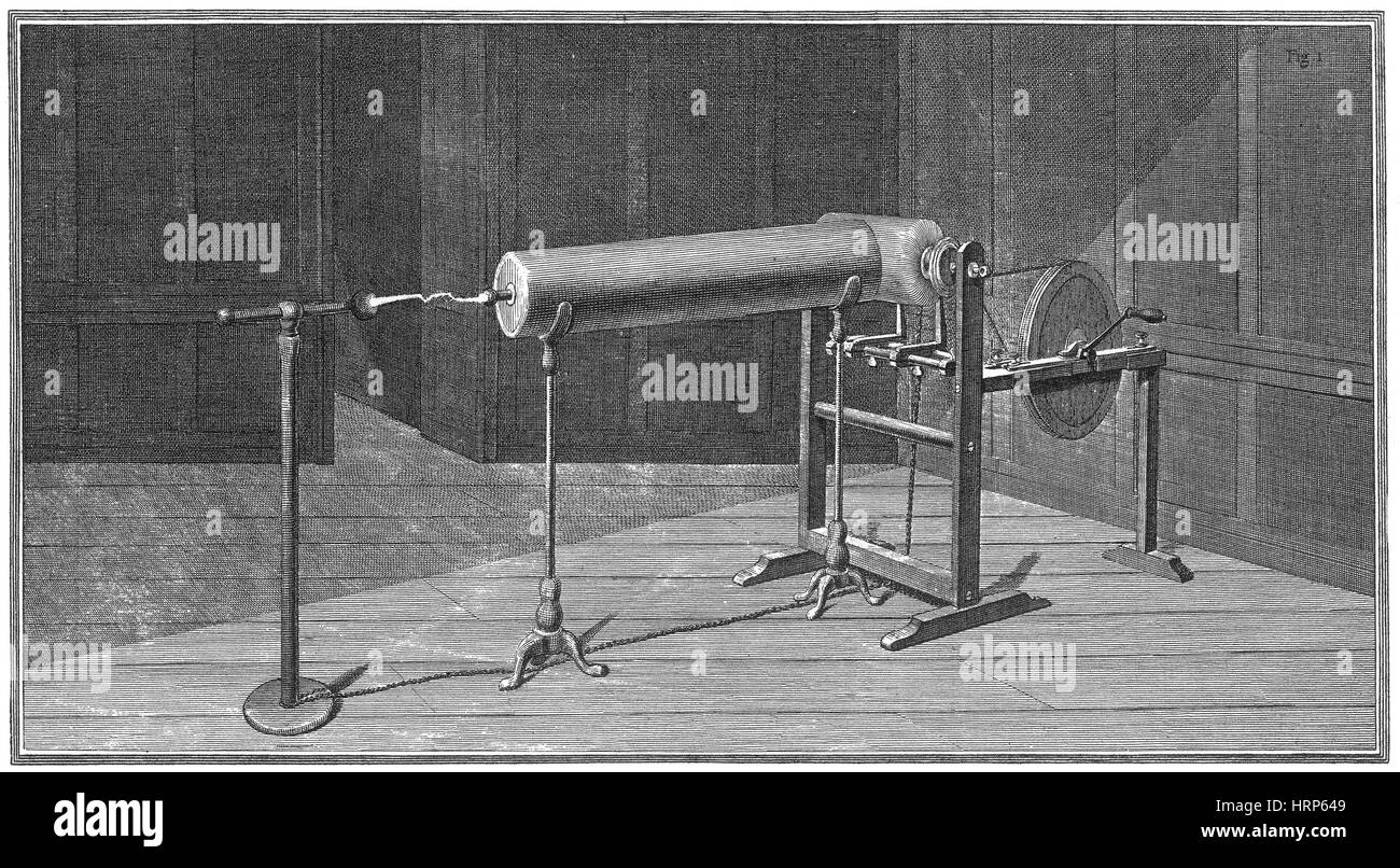 Nairne Electrical Machine, 1773 Stock Photo