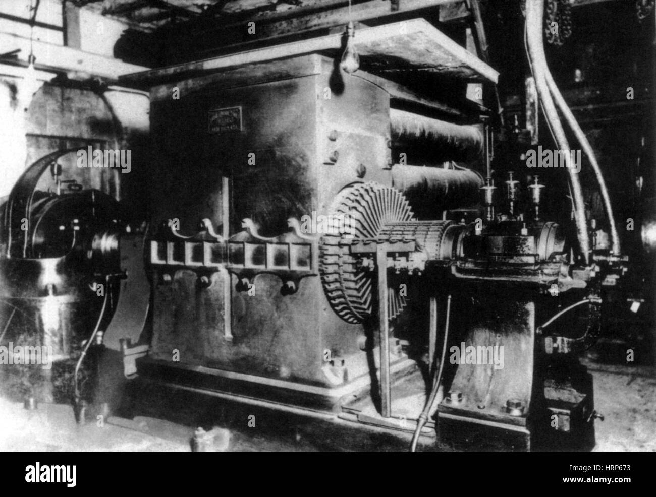 Edison Steam Dynamo 'Jumbo', 19th Century Stock Photo