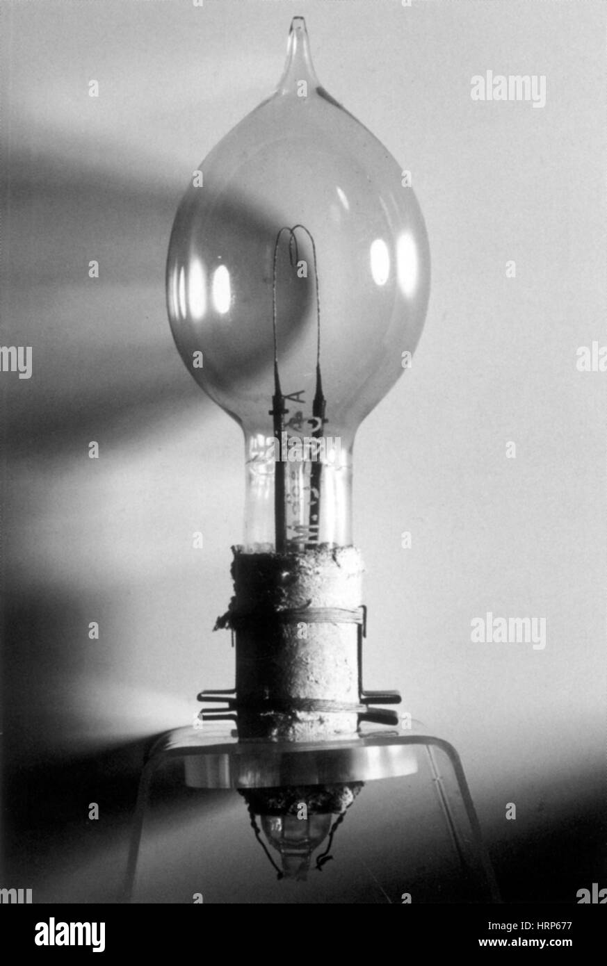 Joseph Swan, Incandescent Light Bulb, 1881 Stock Photo