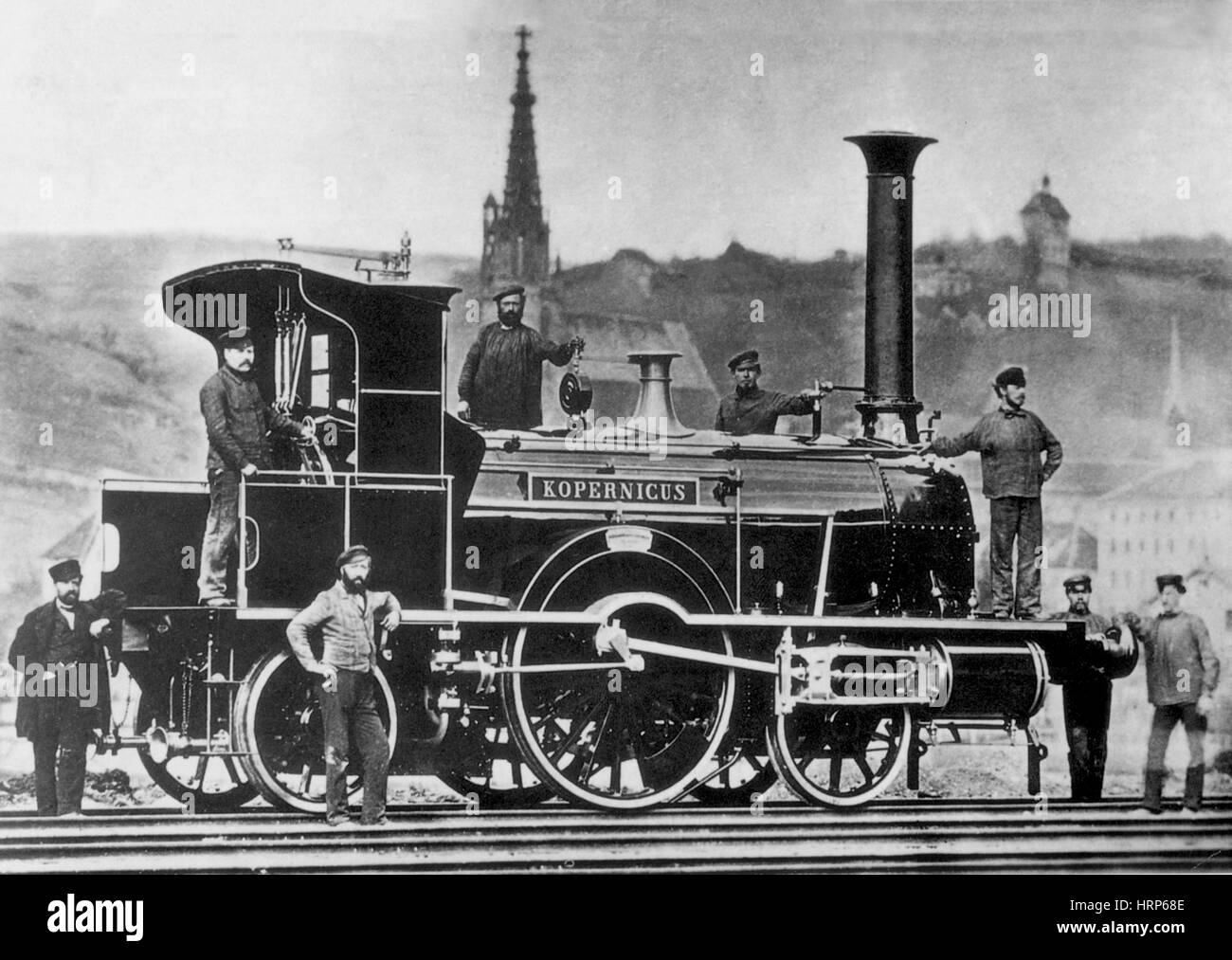 German Steam Engine 'Kopernicus', 1864 Stock Photo