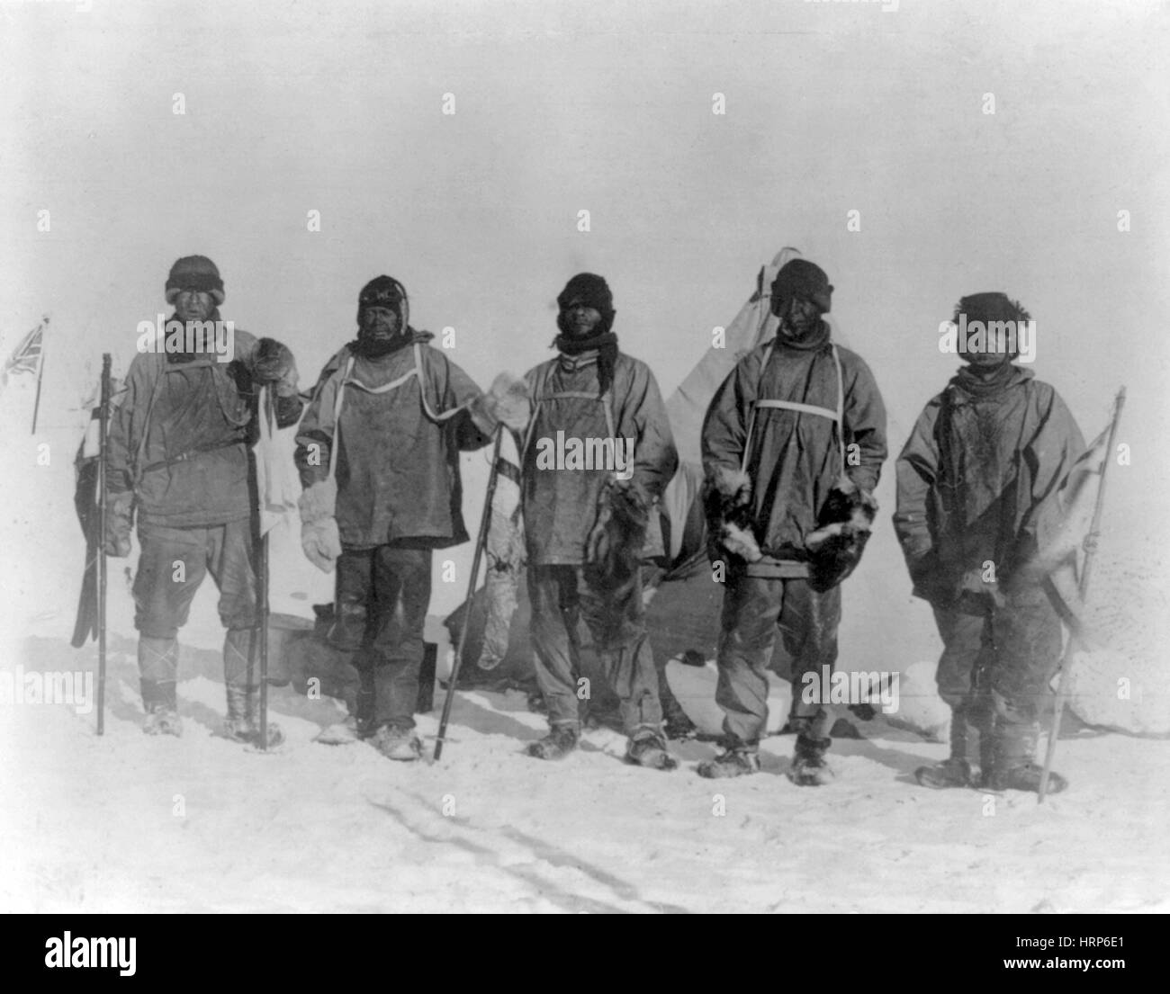 Ill-Fated Terra Nova Expedition Crew, 1911 Stock Photo