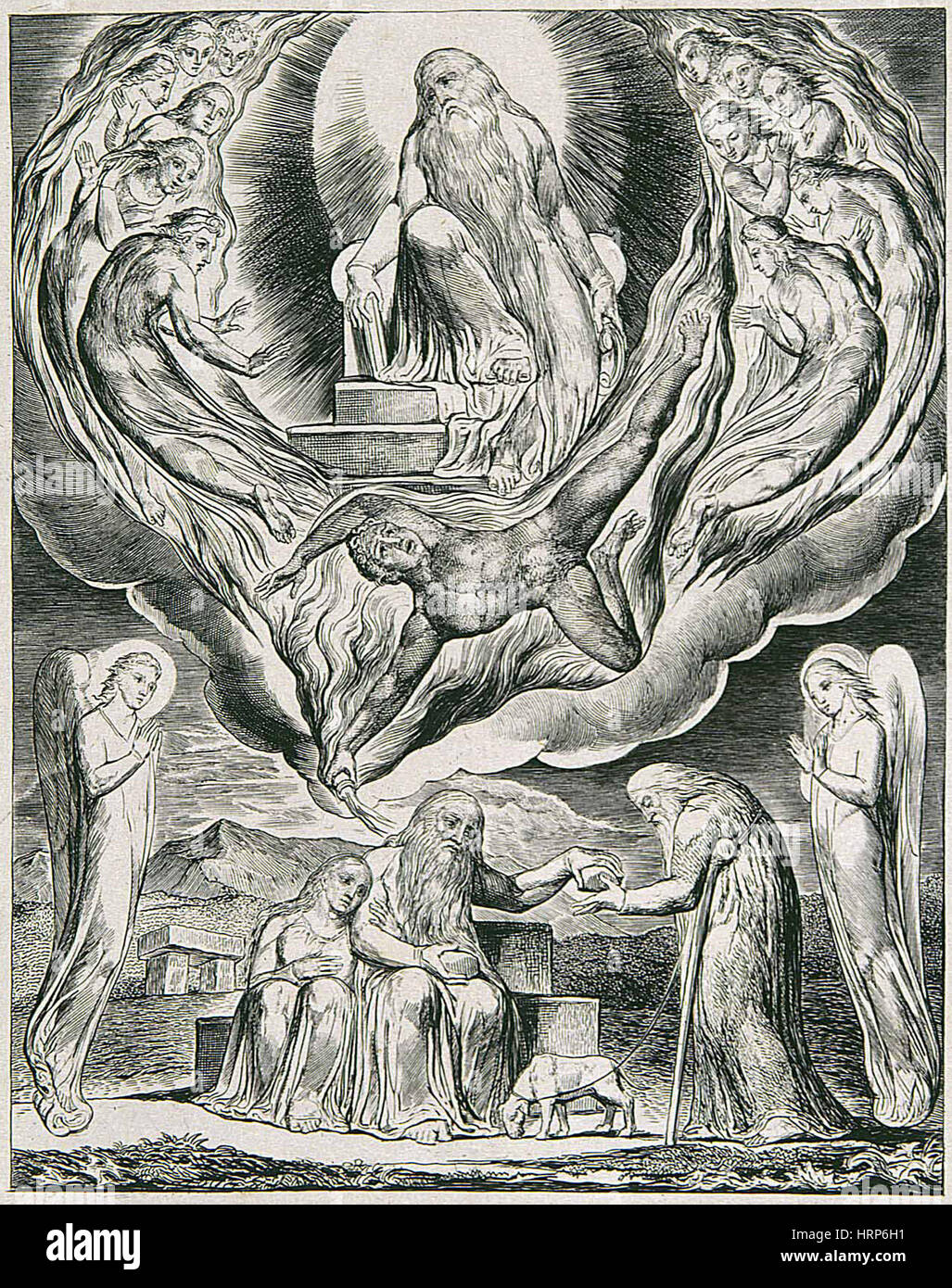 William Blake's 'Satan Going Forth' Stock Photo