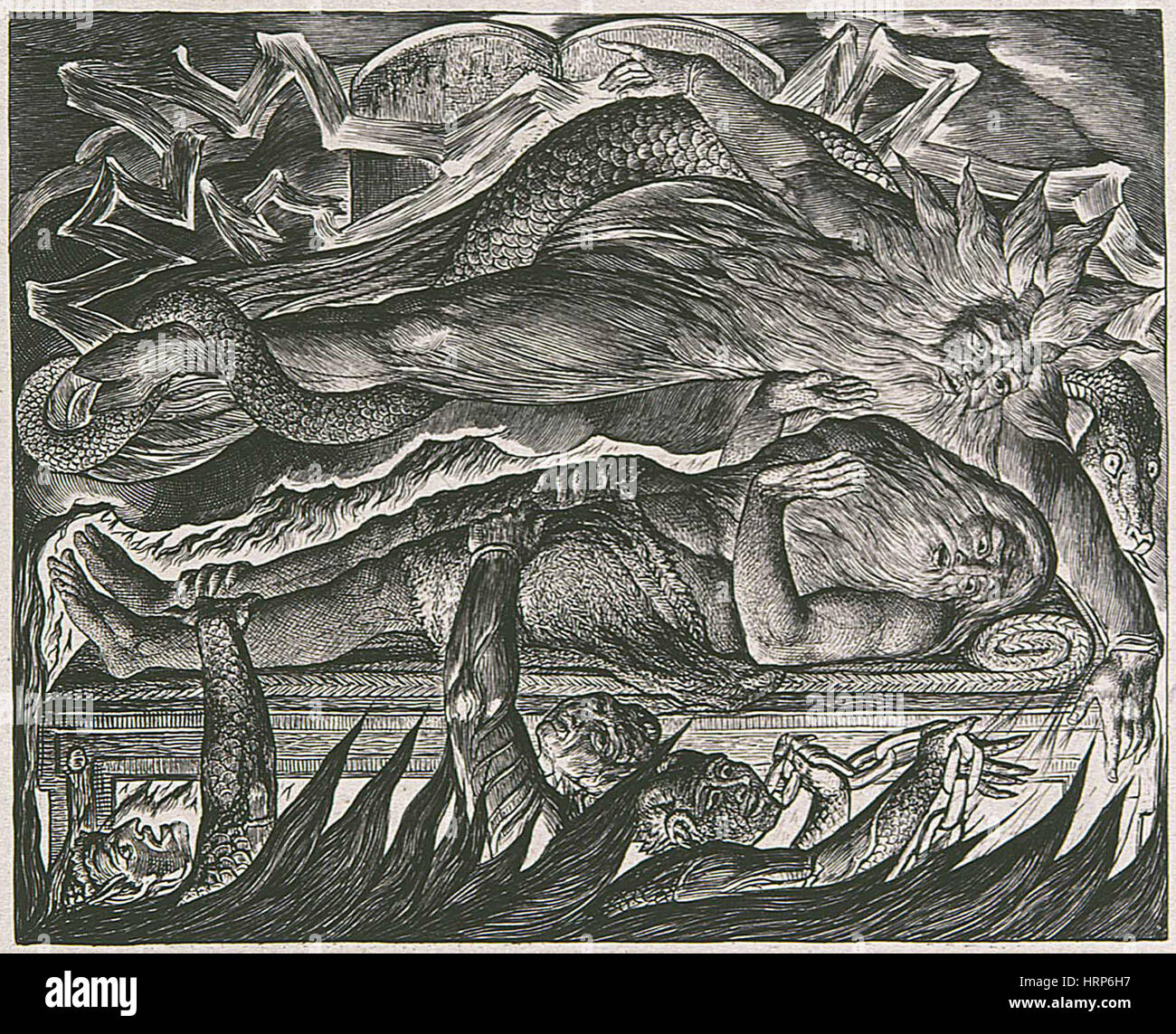 William blakes jobs evil dreams hrp6h7 hires stock photography and