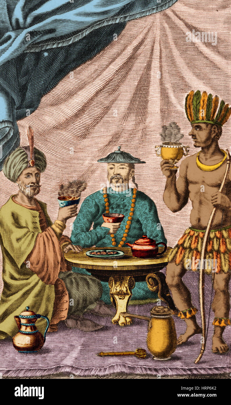 Imported Beverages of Coffee, Tea and Cocoa, 1671