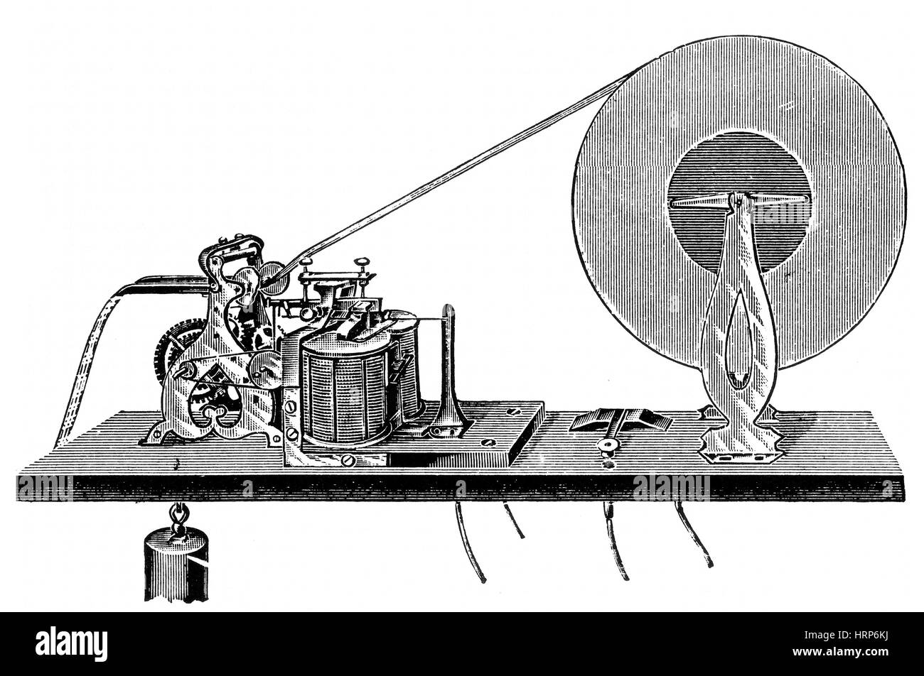 Samuel Morse, Morse Code Receiver, 1840s Stock Photo Alamy